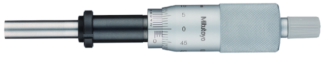 Image of microm. head, heavy duty, 8 mm spindle 0-25mm, clamp nut,0,001mm .