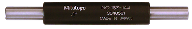 Image of micrometer setting standard length: 4" .