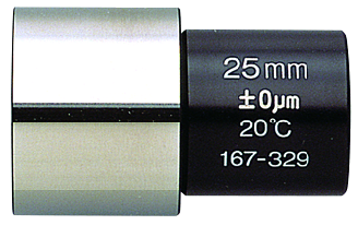 Image of setting standard v-anvil micrometer 25mm .