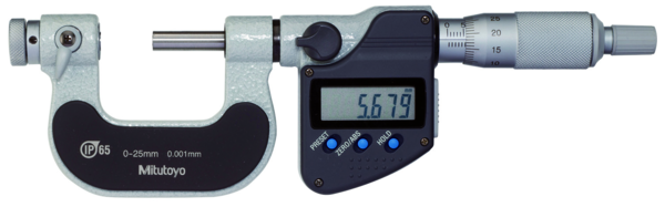 Image of digital screw thread micrometer ip65 50-75mm .
