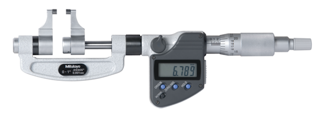 Image of digital caliper jaw micrometer inch/metric, 0-1" .