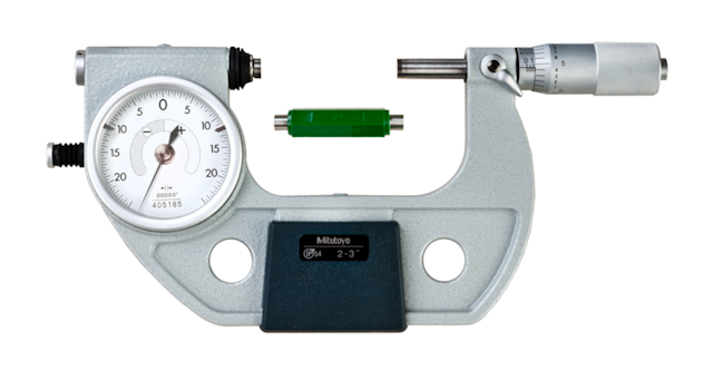 Image of indicating micrometer with button left 2-3" .