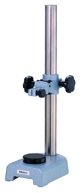 Image of gauge stand with hardened steel anvil d=58mm, serrated anvil, heigh column .