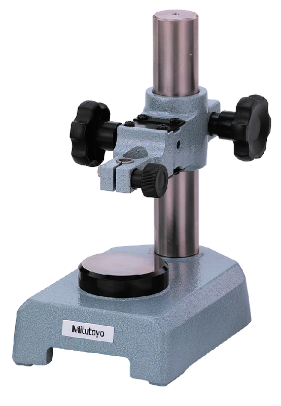 Image of gauge stand with hardened steel anvil d=58mm, flat anvil .