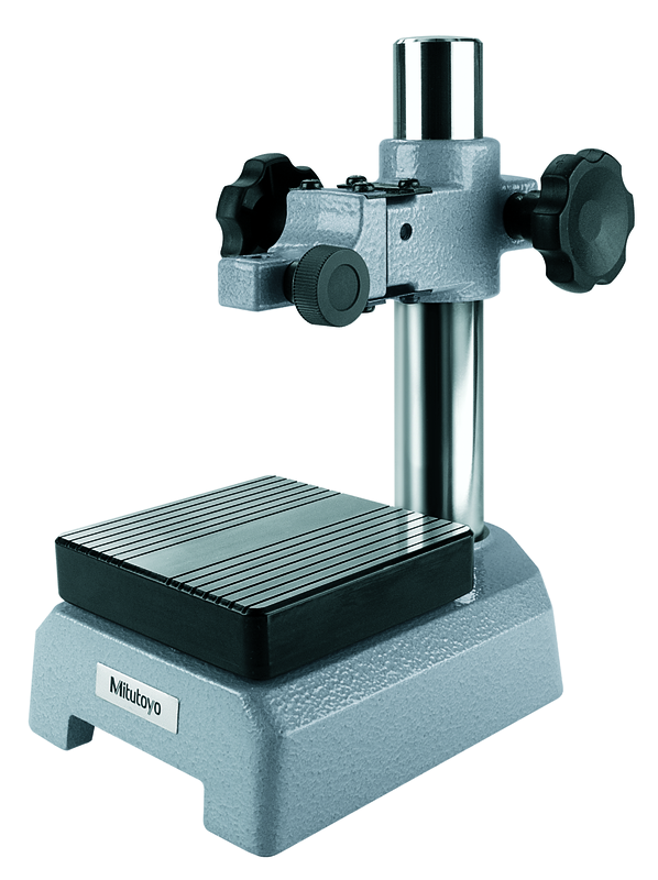 Image of gauge stand with hardened steel anvil 90x90mm, square anvil .