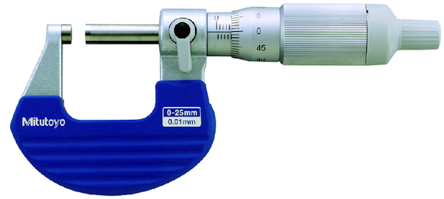 Image of ratchet thimble micrometer 0-25mm,0,01mm .