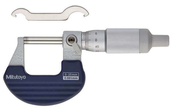 Image of ratchet thimble micrometer 0-25mm,0,001mm .