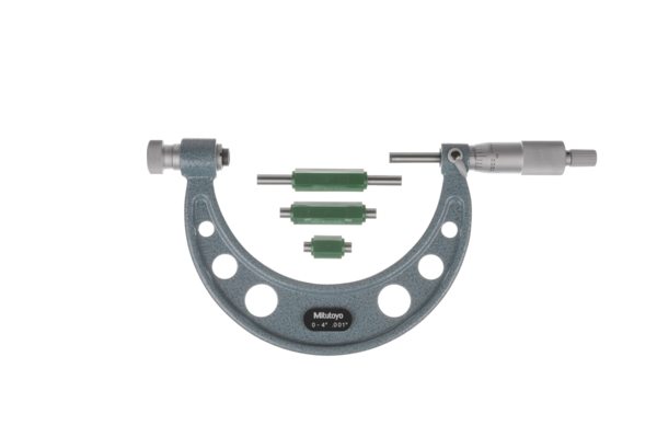 Image of outside micrometer interchangeable anvil 0-4" .