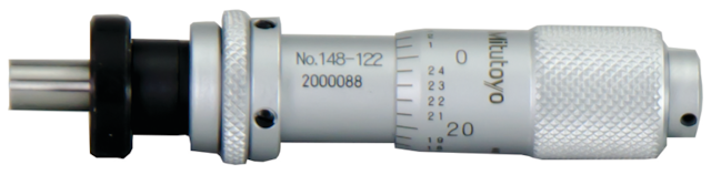 Image of micrometer head, small standard type 0-0,5", spindle lock, clamp nut .
