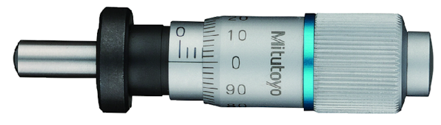 Image of microm. head, spindle feed 0,1mm/rev. 0-6,5mm, clamp nut .