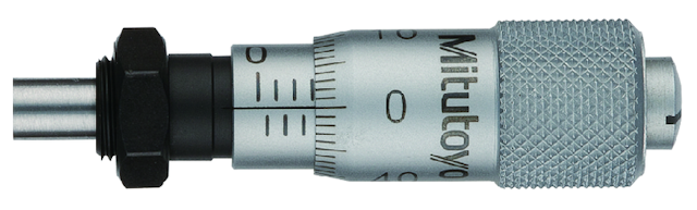 Image of micrometer head ultra-small 0-6,5mm, clamp nut .