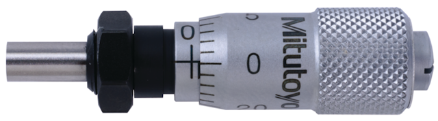 Image of micrometer head ultra-small 0-0,25", clamp nut .