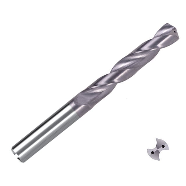 ZCC-CT 1536ST05C ST Series Solid Coated Carbide Through Coolant Twist Drill for Steel, Stainless Steel & Heat-Resistant-Alloy Drilling - 5xD